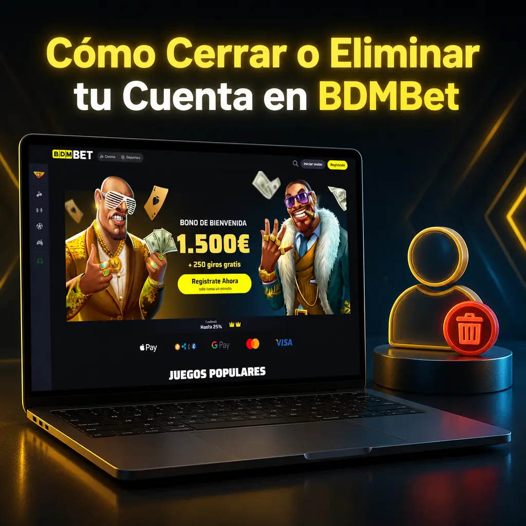 Pasos para cerrar o eliminar una cuenta en BDMBet desde la sección de configuración y soporte