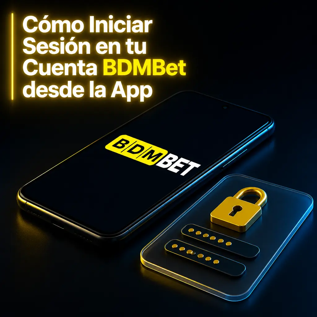 Pasos para iniciar sesión en la cuenta BDMBet desde la app móvil con usuario, contraseña y verificación